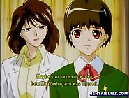 Cute hentai caught and poked by demon monster