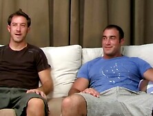 Inked Man Undresses And Barebacks His Roommate On The Couch