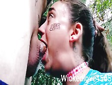 420 Cutie Slurping Huge Dick Balls Deep Deepthroat/facefuck Throat Pie