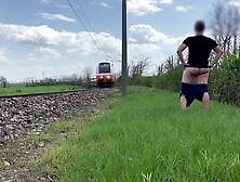 Dick Flash Train,  Risky Masturbation