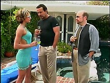 April seduced in party then smashed hardcore at the pool