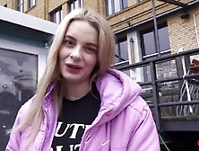GERMAN SCOUT - Large natural Saggy Titties Nurse Naomi Love talk to Pick Up Casting Screw