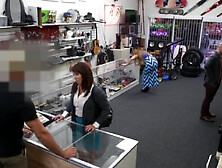 Desperate Milf Sells Her Husband's Baseball Cards For Bail Money