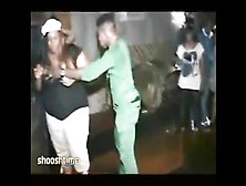 Huge Reggae Girl Gets Humped Through Table