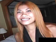 Petite redhead babe from Asia decides to take it from the behind