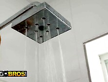 BANGBROS - XWife Karen Gets Caught By Tony In The Shower And Can’t Resist His Hard,  Anal Moves
