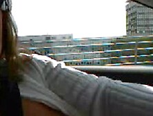 German Wife Flashing Tits In Car