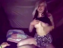 Britishgirl,  Tent Fun At A Festival.