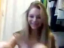 Cute Blonde Cam Girl Masturbates