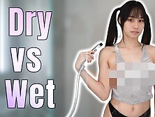 4K How See Through Is It? Transparent No Bra Wet Vs Dry Try On Haul