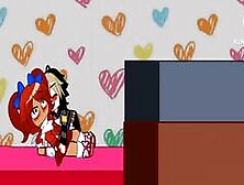 Evan le enseña a coletas.