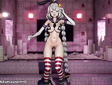 Konkon Sexy Dance - Kizuna Akari (Shimakaze Cosplay) Mmd R-18 Vocaloid,  Voiceroid