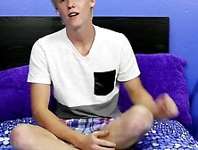 Young Hunk's Sensual Masturbation - Close-Up View Of His Big Dick