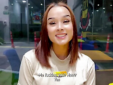 I Fuck My New Employee in the Bathroom! Risky Public Sex