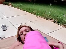 Beautiful Milf With Piercing On Wet Pussy Fucked With Dildo And Big Cock