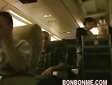 Stewardess Gives Passenger Great Blowjob