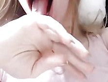 Blonde Sissy Has A Huge Cum & Eats It (Edit)