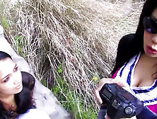 1 dude was fucking this girl annally and his friend joined and screwed her vagina