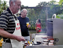 Old Men Have A Cookout With Teen Stripper Jeleana