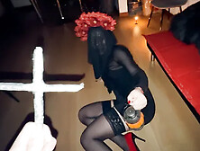 Dark Witch gets Horny and Spellbinds the Priest - Halloween Special