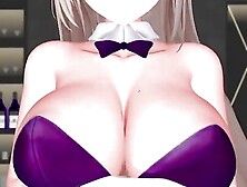 Blue Archive  Asuna Ichinose Hentai Boob Job Playboy - 6I - Dark Purple Clothes Color Edit Smixix