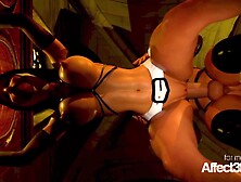 3 DIMENSIONAL Hermaphroditism Nuns Penetrating In A Church