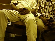 Black guy bulge on subway NYC June 2018