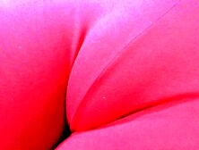 My Red Shorts Hiding my Tight Vagina Mound.