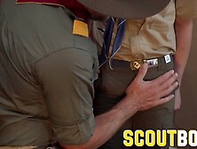 Scoutboys - Mature Daddy Dominates Young Austin In Front Of His Buddy