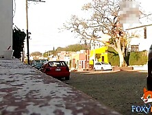 Visiting Queretaro,  showing my butt into a g-string and boobs