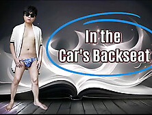 A fresh dude blow his matured boy friend at the backseat of the car and swallowed his jizz