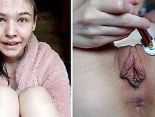 Perky EmmiHill at huge labia trailer