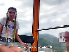 Why are You Jerking off to Me on a Ferris Wheel??? - Public Jerk off and Cum...