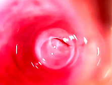 Camera Deep Inside Mia's Teen Creamy Pussy, Transparent Dildo Fuck