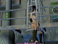 Droid Pounding Girl In Cage