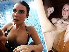 Fine Steamy Sauna Bj: Pool Sex Adventure With Party Bitches