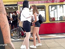 Candid Teen Ass In Tight Shorts