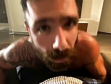 Handsoem Lad Gives Strip-Dance And Sucks Big Cock In Pov Video