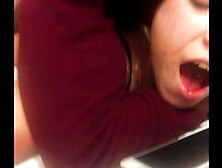 Her boyfriend kept calling so she threw the phone away and cucked him