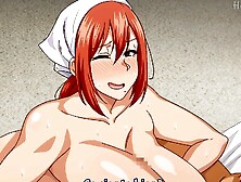 Watch this kinky cartoon milf get a creamy surprise in her mature pussy