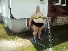 Outside With The Hose