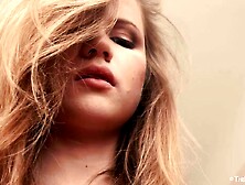 Red Nailed Babe In Blue Shirt Gets Toyed With By Sexy Blonde With Ice