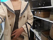 Suki Walking Around Jerking Off In Store Cumshot