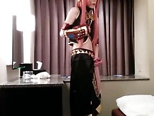 Asian Crossdresser Cums Cosplaying