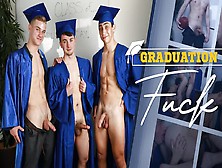 Bricked Dicked Grad Rammed By Jocks To Calm Nerves