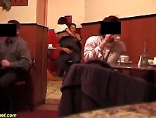 brutal anal sex in a public coffee shop