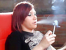 The Amazing Justina Smoking Sexy