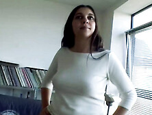 German slut with a sweet looking body likes masturbating and riding a hard penis