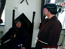 Monk seduces the Russian cleaning lady for sex