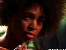 XXX SINFUL - Slow motion teasing and pussy play with cute Ebony babe